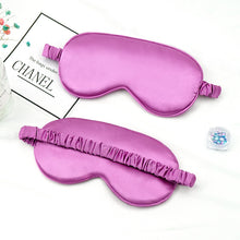 Load image into Gallery viewer, Imitated Silk Sleep Eye Mask Portable Travel Eyepatch Nap Eye Patch Rest Blindfold Eye Cover Sleeping Mask Night Eyeshade