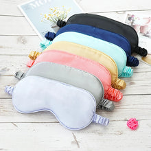 Load image into Gallery viewer, Imitated Silk Sleep Eye Mask Portable Travel Eyepatch Nap Eye Patch Rest Blindfold Eye Cover Sleeping Mask Night Eyeshade