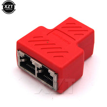 Load image into Gallery viewer, 1 To 2 Ways Network LAN Cable Ethernet Female Cat6 RJ45 Splitter Connector Adapter UTP Cat7 5e Conector Switch Adapters Coupler