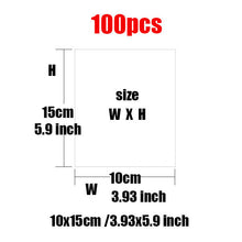Load image into Gallery viewer, 10/100 pcs Heat shrinkable film baby shoe bag transparent sealing film dustproof anti-oxidation hot shrink film home storage bag