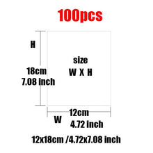 Load image into Gallery viewer, 10/100 pcs Heat shrinkable film baby shoe bag transparent sealing film dustproof anti-oxidation hot shrink film home storage bag