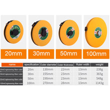 Load image into Gallery viewer, 10/20/30/50/100M Hand Disc Ruler Carpenter Metric Measuring Meter Tape Measure Tool