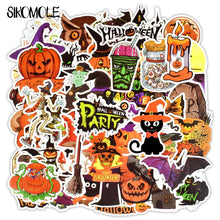 Load image into Gallery viewer, 10/30/50PCS Funny Cute Halloween Stickers Gift All Hallow Mas Pumpkin Witch DIY Notebook Cup Room Decoration Graffiti Sticker F5