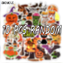 Load image into Gallery viewer, 10/30/50PCS Funny Cute Halloween Stickers Gift All Hallow Mas Pumpkin Witch DIY Notebook Cup Room Decoration Graffiti Sticker F5