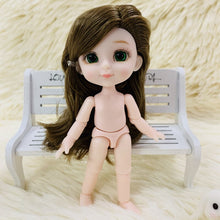 Load image into Gallery viewer, 10.5cm Dolls Body 14 Movable Jointed for 1/12 BJD Doll Toy Nude Body Accessories for 13CM Doll
