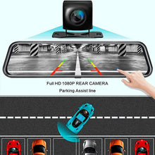 Load image into Gallery viewer, 10 Inch Mirror Camera for Car Touch Screen Video Recorder Rearview mirror Dash Cam Front and Rear Camera Mirror DVR Black Box