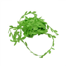 Load image into Gallery viewer, 10 Meter Silk Leaf-Shaped Handmake Artificial green Leaves For Wedding Decoration Wreath Gift Scrapbooking Craft Fake Flower