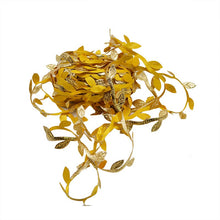 Load image into Gallery viewer, 10 Meter Silk Leaf-Shaped Handmake Artificial green Leaves For Wedding Decoration Wreath Gift Scrapbooking Craft Fake Flower