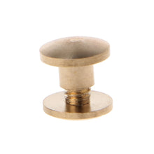 Load image into Gallery viewer, Screws 10 Pairs Brass Chicago Screws Posts Belt Button for Leather Bookbinding Crafts