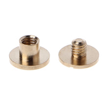 Load image into Gallery viewer, Screws 10 Pairs Brass Chicago Screws Posts Belt Button for Leather Bookbinding Crafts