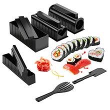 Load image into Gallery viewer, 10 Pcs/Set DIY Sushi Making Kit Roll Sushi Maker Rice Roll Mold Kitchen Sushi Tools Japanese Sushi Cooking Tools Kitchen Tools