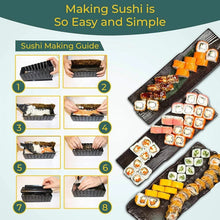 Load image into Gallery viewer, 10 Pcs/Set DIY Sushi Making Kit Roll Sushi Maker Rice Roll Mold Kitchen Sushi Tools Japanese Sushi Cooking Tools Kitchen Tools