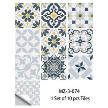Load image into Gallery viewer, 10pcs/set Cream Marble Frosted Tiles Floor Wall Sticker Kitchen Bathroom Home Renovation Wallpaper Non-slip Beige Wall Decals