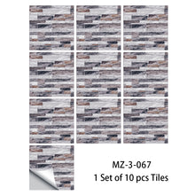 Load image into Gallery viewer, 10pcs/set Cream Marble Frosted Tiles Floor Wall Sticker Kitchen Bathroom Home Renovation Wallpaper Non-slip Beige Wall Decals