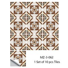 Load image into Gallery viewer, 10pcs/set Cream Marble Frosted Tiles Floor Wall Sticker Kitchen Bathroom Home Renovation Wallpaper Non-slip Beige Wall Decals