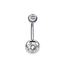 Load image into Gallery viewer, 10 Style Belly Button Rings for Women Men Stainless Steel Navel Rings CZ Body Piercing Jewery 14G
