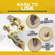Load image into Gallery viewer, Screws 10 pcs Self Drilling Anchors Screws Drywall Anchor Self Tapping Screws Easy Application