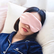Load image into Gallery viewer, 16 Momme Mulberry Pure Silk Eye Cover Double-Side Eye Shade Sleeping Eye Mask Cover Eyepatch Blindfolds Health Sleep Shield