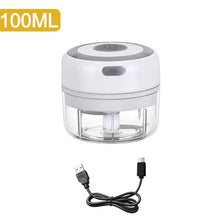 Load image into Gallery viewer, 100/250mL Mini Electric Garlic Chopper USB Charging Ginger Masher Machine Sturdy Durable Chili Vegetable Crusher Kitchen Tool