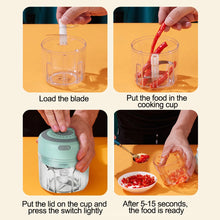 Load image into Gallery viewer, 100/250mL Mini Electric Garlic Chopper USB Charging Ginger Masher Machine Sturdy Durable Chili Vegetable Crusher Kitchen Tool