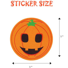 Load image into Gallery viewer, 100-500pcs Halloween Skeleton Round Sticker Envelope Sealing Labels Candy Bag Sticker Halloween Decoration Decor Pumpkin