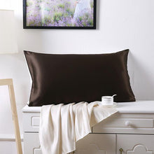 Load image into Gallery viewer, Mulberry Silk Two Sides Silk Pillowcase Charmeuse silk Pillow Cover Invisiable Zipper Closure