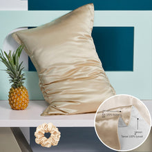 Load image into Gallery viewer, Pure silk pillowcase real silk pillowcase natural silk pillowcase mulberry silk pillow case silk pillowcase