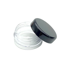 Load image into Gallery viewer, 100pcs 2g/3g/5g/10g/15g/20g Empty Plastic Cosmetic Makeup Jar Pots Transparent Sample Bottles Eyeshadow Cream Lip Balm Container