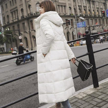 Load image into Gallery viewer, Winter Jacket Women's Coat Jacket Long Down Jacket Coat Long Hooded Duck Down Jacket Large Size
