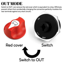 Load image into Gallery viewer, 100A Car Battery Rotary Disconnect Switch Safe Cut Off Isolator Power Disconnecter for Motorcycle Truck Marine Boat RV
