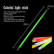 Load image into Gallery viewer, 100PCS Party Fluorescence Light Glow Sticks Necklaces Neon Bright Colorful Bracelets for Wedding Party Concert Festival Supplies