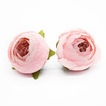 Load image into Gallery viewer, 100 Pieces tea buds rose Artificial flowers Wedding Home decoration accessories Diy Wrist flower Crafts Scrapbooking Photo props