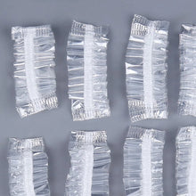 Load image into Gallery viewer, 100Pcs Thickened Disposable Plastic Waterproof Ear Protector Cover Cap Salon Hairdressing Dye Shield Earmuffs Shower Tool