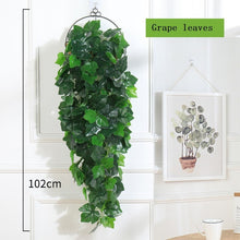 Load image into Gallery viewer, 100cm Artificial Plants Hanging Vines Wedding Garden Decoration Fake Plant Decor for Wall Green Leaves Vines Decorating