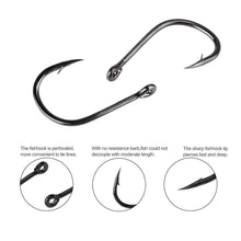 Load image into Gallery viewer, 100pcs Fishing Hooks Set Carbon Steel Single Circle Fishhook Fly Fishing Jip Barbed Carp Hooks Sea Tackle Accessories