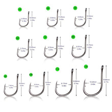 Load image into Gallery viewer, 100pcs Fishing Hooks Set Carbon Steel Single Circle Fishhook Fly Fishing Jip Barbed Carp Hooks Sea Tackle Accessories