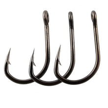 Load image into Gallery viewer, 100pcs Fishing Hooks Set Carbon Steel Single Circle Fishhook Fly Fishing Jip Barbed Carp Hooks Sea Tackle Accessories