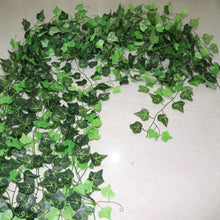 Load image into Gallery viewer, 100pcs Leaf 1 piece 2.4M Home Decor Artificial Ivy Leaf Garland Plants
