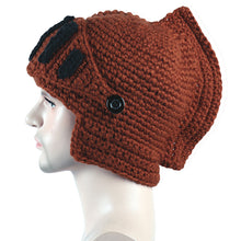 Load image into Gallery viewer, AliExpress Roman Knight Knitted Hat Winter Gladiator Mask Cap Handmade Knitted Men's Hat