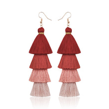 Load image into Gallery viewer, Handmade Tassel Earrings for Girls Vintage Ethnic Style Long Earrings Bohemian Personalized Eardrops Ornament Ear Stud