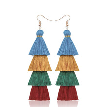 Load image into Gallery viewer, Handmade Tassel Earrings for Girls Vintage Ethnic Style Long Earrings Bohemian Personalized Eardrops Ornament Ear Stud