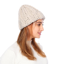 Load image into Gallery viewer, Knitted Hat Women 'S Winter Solid Color Simple Thick Woolen Cap Foreign Trade Warm Ear Protection Hat