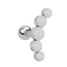 Load image into Gallery viewer, Stainless Steel Czech Diamond Stud Earrings Otica Ding Piercing Jewelry