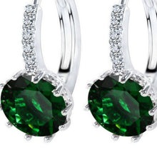 Load image into Gallery viewer, Round Super Flash Zircon Simple and Elegant Earrings Imported All-Match Classic Earrings Earrings