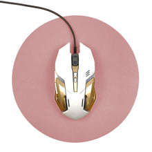 Load image into Gallery viewer, 22 * 22cm round Leather Mouse Pad Computer Desk Pad