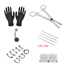 Load image into Gallery viewer, Puncture Kit 18-Piece Set Human Body Piercing Accessories Disposable Puncture Tools