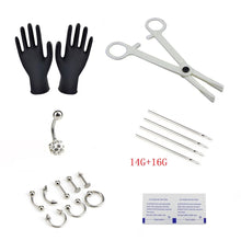 Load image into Gallery viewer, Puncture Kit 18-Piece Set Human Body Piercing Accessories Disposable Puncture Tools