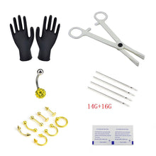 Load image into Gallery viewer, Puncture Kit 18-Piece Set Human Body Piercing Accessories Disposable Puncture Tools