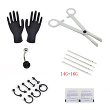 Load image into Gallery viewer, Puncture Kit 18-Piece Set Human Body Piercing Accessories Disposable Puncture Tools