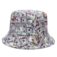 Load image into Gallery viewer, USD Graffiti Bucket Hat Women's Foldable Double-Sided Wear Bucket Hat Tide Outdoor Casual Sun Hat